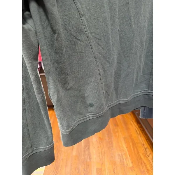 Lululemon‎ full-zip hoodie, likely the "Press Pause Jacket" green 10 - Image 5