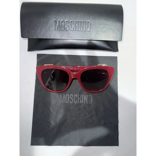 Moschino Women's Sunglasses Red Plastic Cat‎ Eye Full Rim Frame MOS143/S 0C9A HA - Image 2