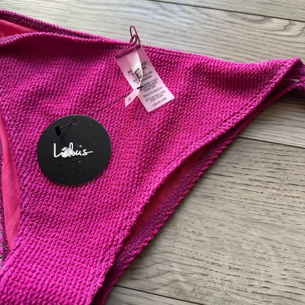 Lulus Magenta Swim Bottoms - Image 3