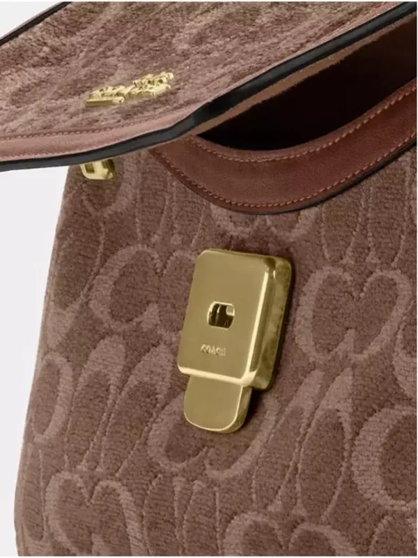 NEW Coach Etta Chenille Shoulder Crossbody Bag + Wallet Set CCV65 CCQ32 - Image 5
