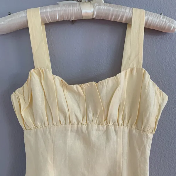 Peppermayo Day in Versailles Mini Dress Baby Yellow - Image 4