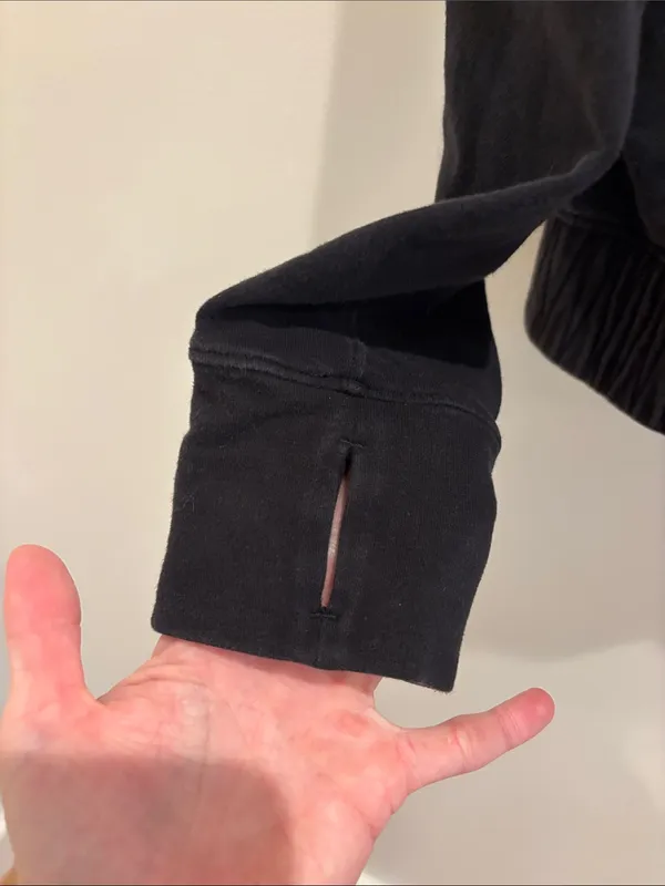 Lululemon Sweatshirt Stress Less Black Turtleneck Size 6 - Image 3
