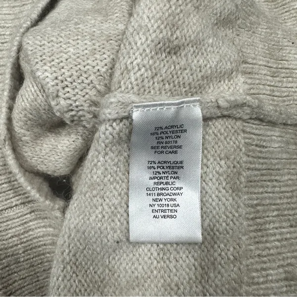 Industry L Cream Ruffle Cardigan Feminine Office Chic Quiet Luxury Sweater - Image 7
