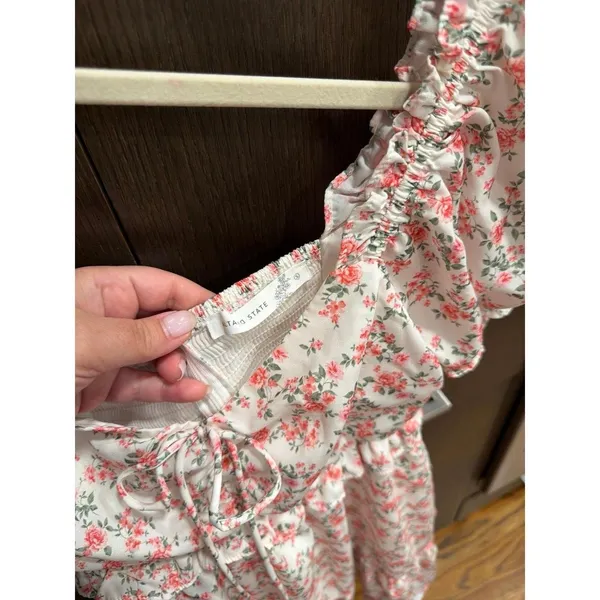 Altar'd State floral dress ruffled hem women's small - Image 3