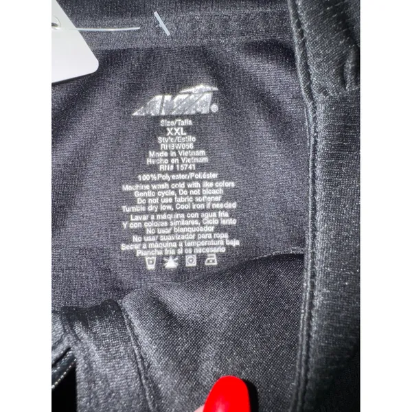 Avia Womens Black Quarter Zip Athletic Pullover‎ Top Long Sleeve Size XXL - Image 2