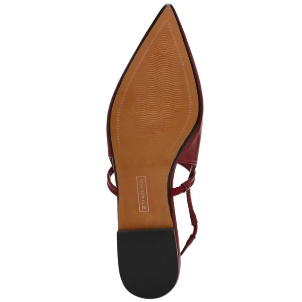 STEVEN by Steve Madden Deep Red‎ Mallory Flat Size 8.5 - Image 4