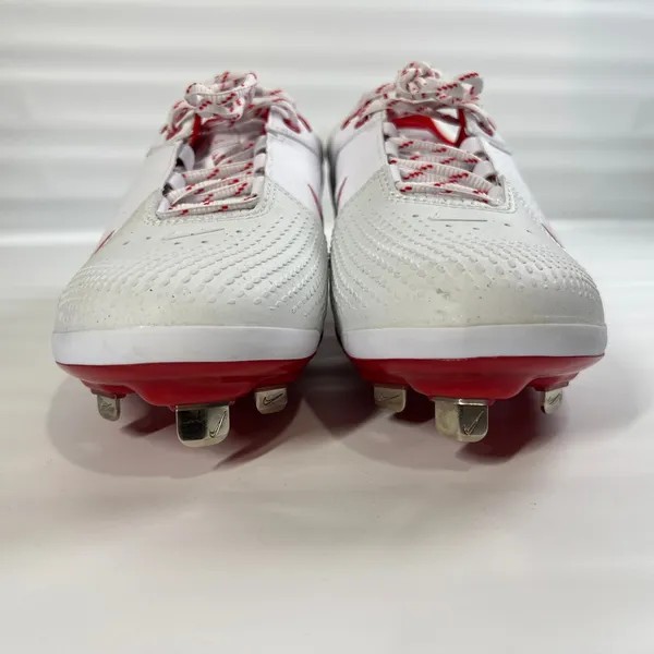 Nike Hyperdiamond 4 Elite Softball Cleats White Red 9.5 Metal Spikes‎ FZ0923-104 - Image 10