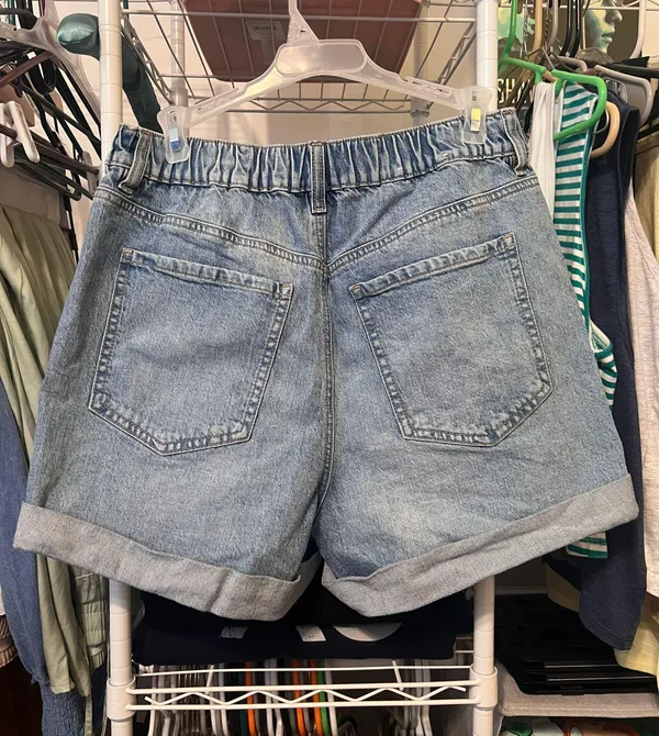 Denim 80’s Mom Shorts - Image 2