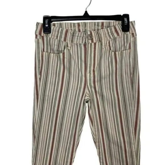 American Eagle Jeggings Jeans‎ 4 Striped Stretch High Rise Casual Chic - Image 3