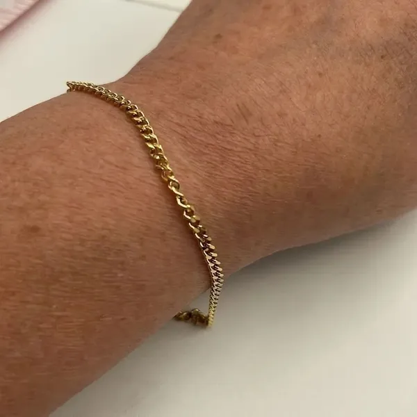 18K gold plated chain bracelet - Image 2
