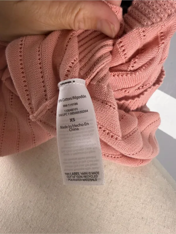 Frye Short Sleeve Crewneck Sweater - Dusty Pink - Image 4