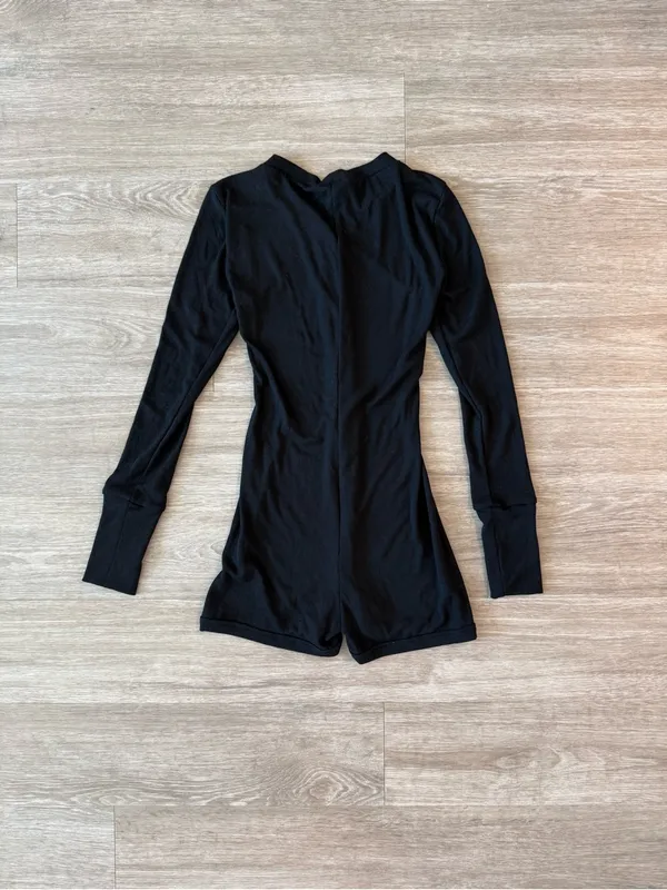 NWT Forever 21 Black Long Sleeve Sleep Romper - Image 2