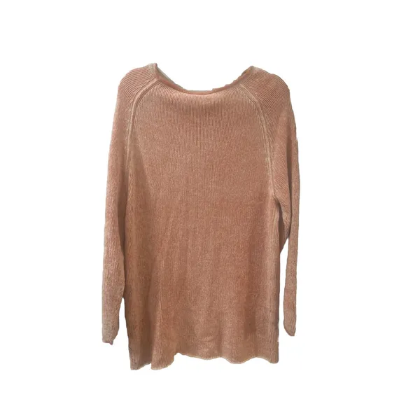 Free People Lenox Rib Knit Tunic Sweater/ Dress in Carrot Cake Size SP Oversized - Image 6