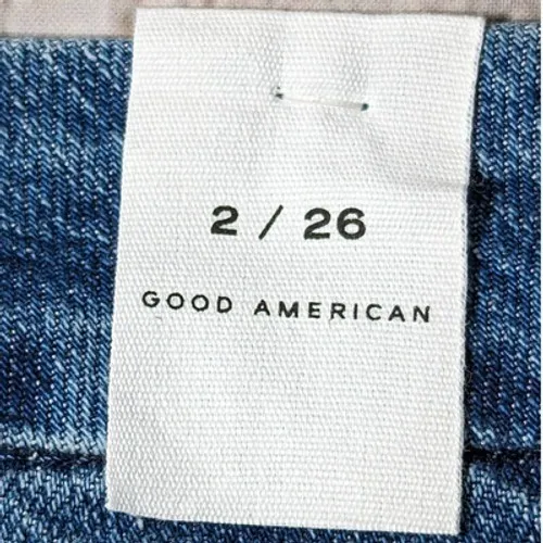 Good American Good Classic Raw Hem‎ Jeans 2/26 NWT - Image 8