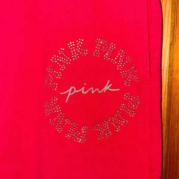 PINK Victoria's Secret pink lounge Sweatpants joggers size large NWT new era - Image 2