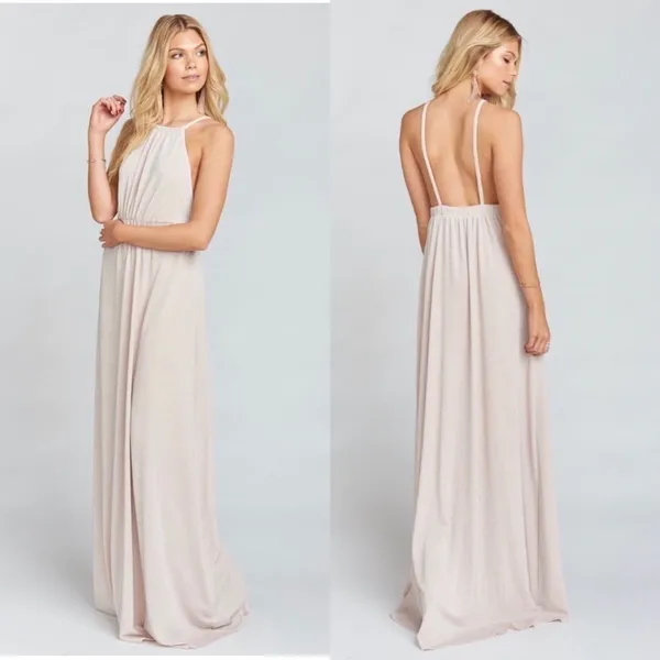 Show‎ Me Your Mumu Amanda Maxi Dress Blush Medium - Image 2