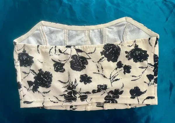 floral corset crop top - Image 3