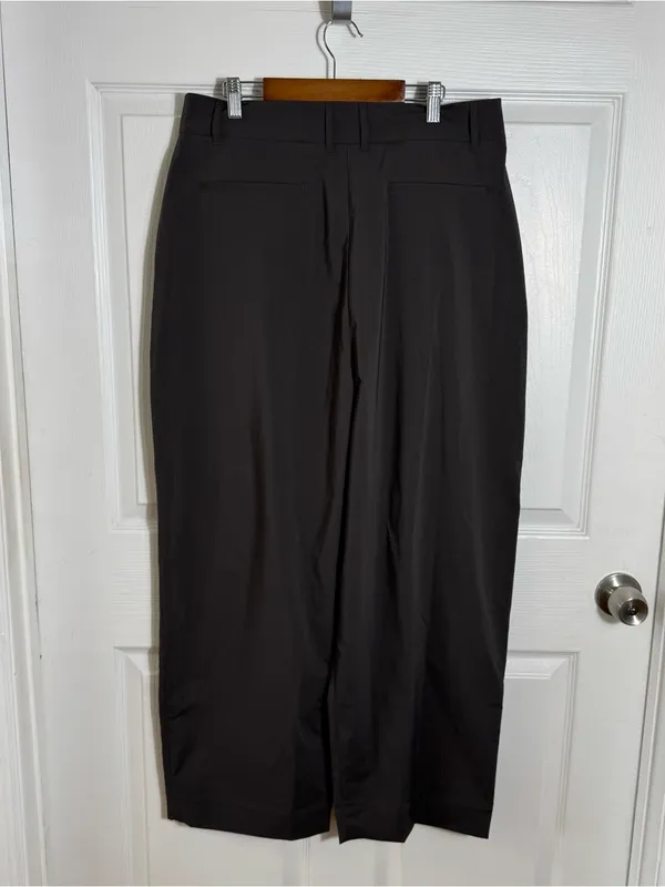 NWT Reformation Danielle Pants (Morel) Brown-Gray Size 8 Petite Baggy Wide Leg‎ - Image 3