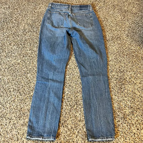 Abercrombie Fitch The Skinny High Rise Jeans Button Fly Blue Women Size 25‎ - Image 8