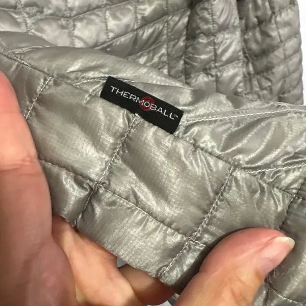 The North Face Womens ThermoBall Trekker Jacket Mid-Grey XS Full Zip Pakable - Image 8