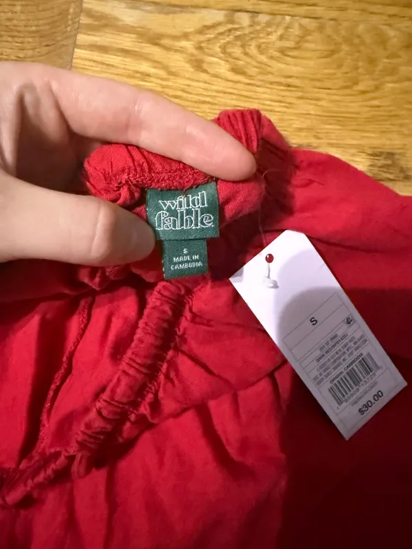 Red Wild Fable linen pants - Image 3