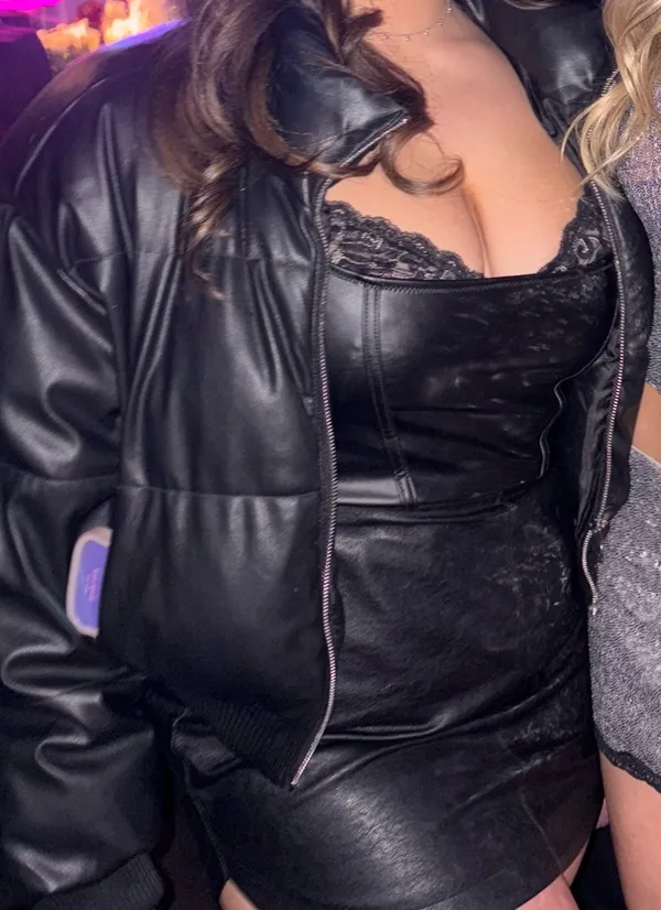 Amazon Black Leather Body Suit - Image 4
