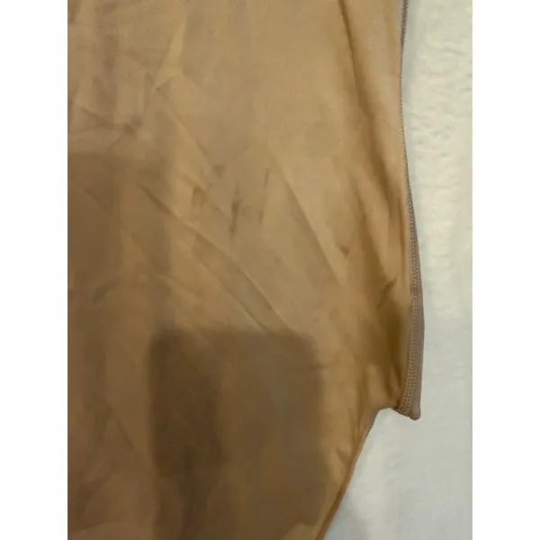 Spanx by Sara Blakely Womens 2X Bodysuit Shapewear Tan Sleeveless Scoop‎ Neck - Image 8