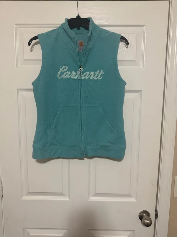 Carhartt tank fleece size medium Teal - Image 2