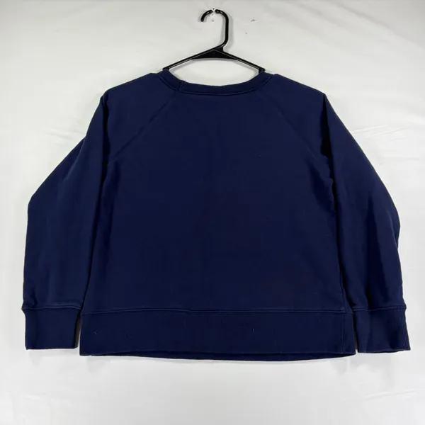 Route 66 Women's Navy Blue Floral Graphic Crewneck Sweatshirt XS Raglan Sleeve - Image 6