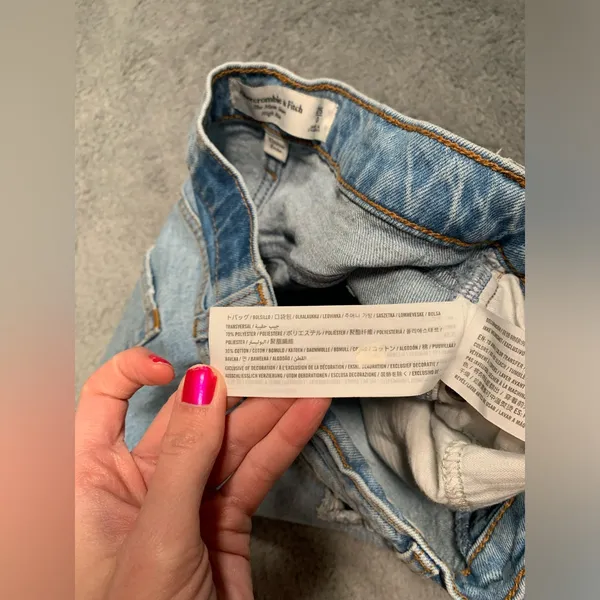 Abercrombie & fitch mom short Denim Shorts 25/0 - Image 6