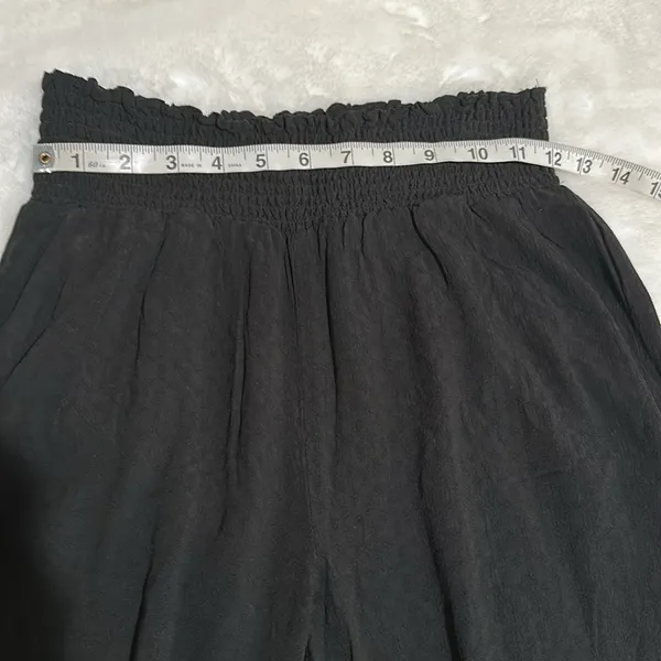 Bobeau Bebop Medium Black Wide Leg Flowy gauze Pants - Image 6