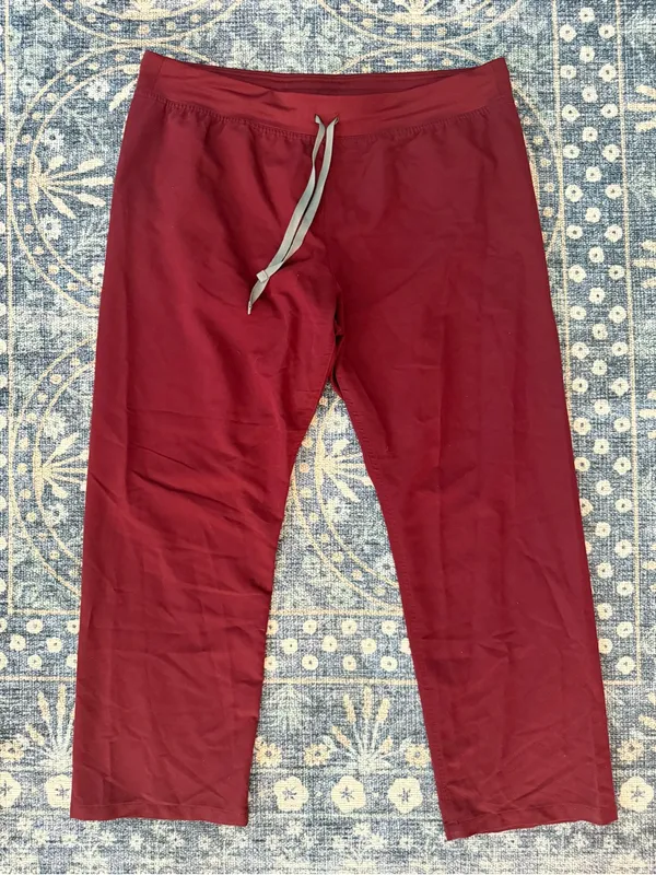 Figs Petite Livingston Burgundy Pants - Image 2
