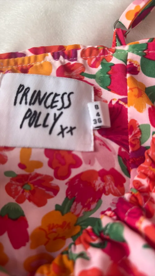 Princess Polly Pink and Orange Mini Sundress - Image 3