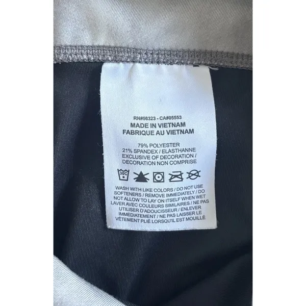 Nike Dri‎ Fit Athletic Bike Short Size XS With A Gray And White Tie Dye Pattern. - Image 4