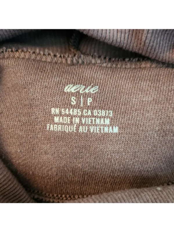 Aerie Dusty Mauve Cowl Neck Pullover Size Small - Image 8