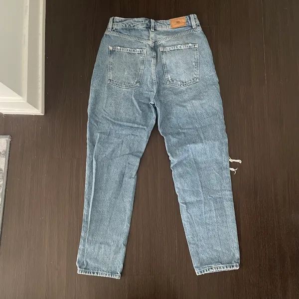 ZARA high waisted straight leg jeans - Image 3