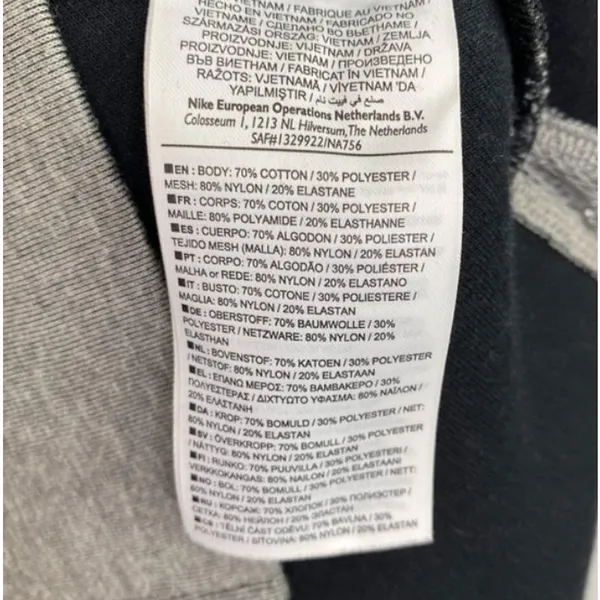 Nike Dress Women SMALL‎ Gray Lab Essential Tech Fleece Tunic Short Sleeve Thick - Image 5