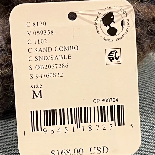 Free People oversized‎ chunky cowl neck Sweater medium - Image 5