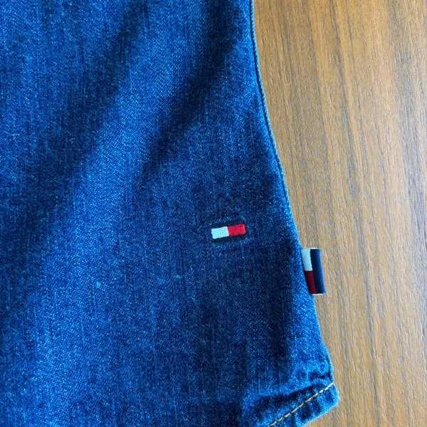 2001 Vintage Tommy Hilfiger Denim Vest Shirt 12 Western Preppy Y2K Mom Fall - Image 3