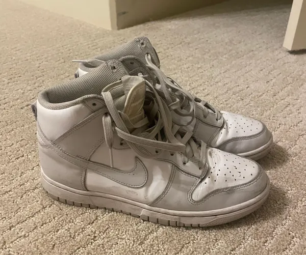 Nike Dunk High Retro White Vast Grey - Image 3