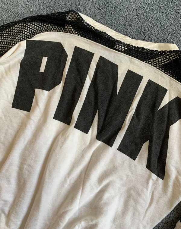 Victoria's Secret PINK Mesh Crewneck Sweater - Image 2