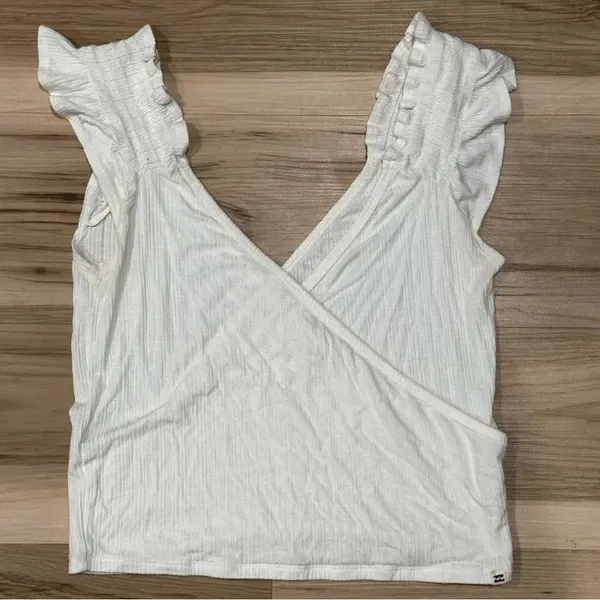 Billabong Girls Like You Cropped Top White Women’s Large - Image 2