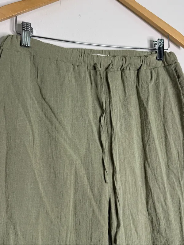 Tularosa Linen Blend Green Jogger Pants Size Medium Revolve - Image 3