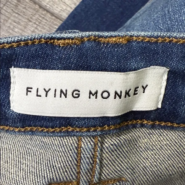 Flying Monkey Dark Blue Distressed Skinny Jeans - Image 11