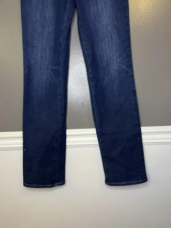 Express 90s Slim Super High Rise Jeans Womens M Dark Wash Ultra Stretch Denim - Image 3