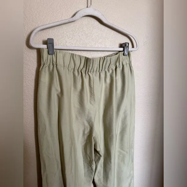 Madewell Tapered Huston Pull-On Crop Pants Sz‎ Medium Faded Seagrass - Image 7