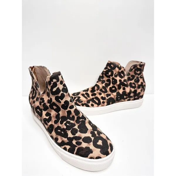 Steve Madden‎ Boots Womens Size 6 Claud Brown Black Leopard Print Ankle Bootie - Image 5