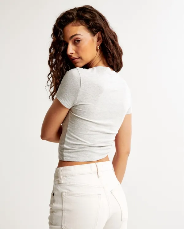 Abercrombie Crop Baby Tee - Image 2