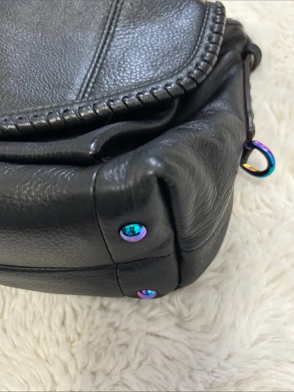Aimee Kestenberg Mini All For Love Black Leather Crossbody Bag - Image 11