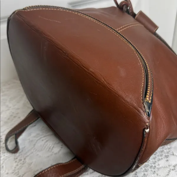 Leon Yamamoto brown leather backpack - Image 6